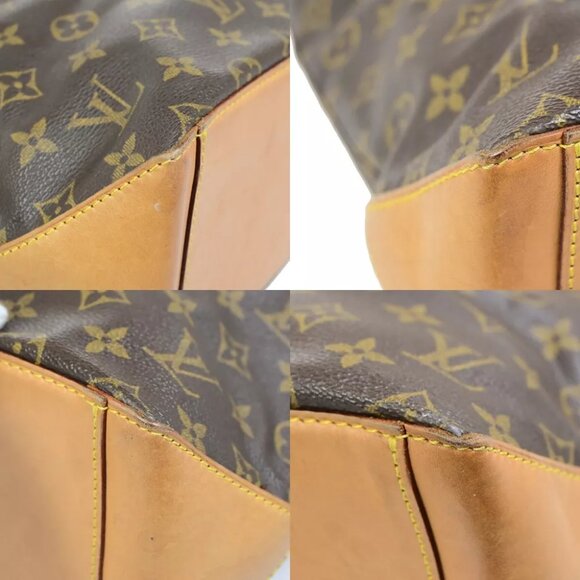 LOUIS VUITTON Cabas Piano Shoulder Bag Monogram Leather Brown - Picture 6 of 7